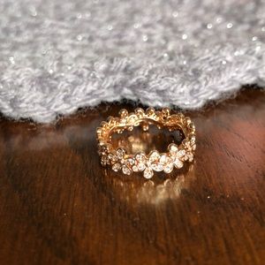 Genuine 925 sterling silver wreath ring